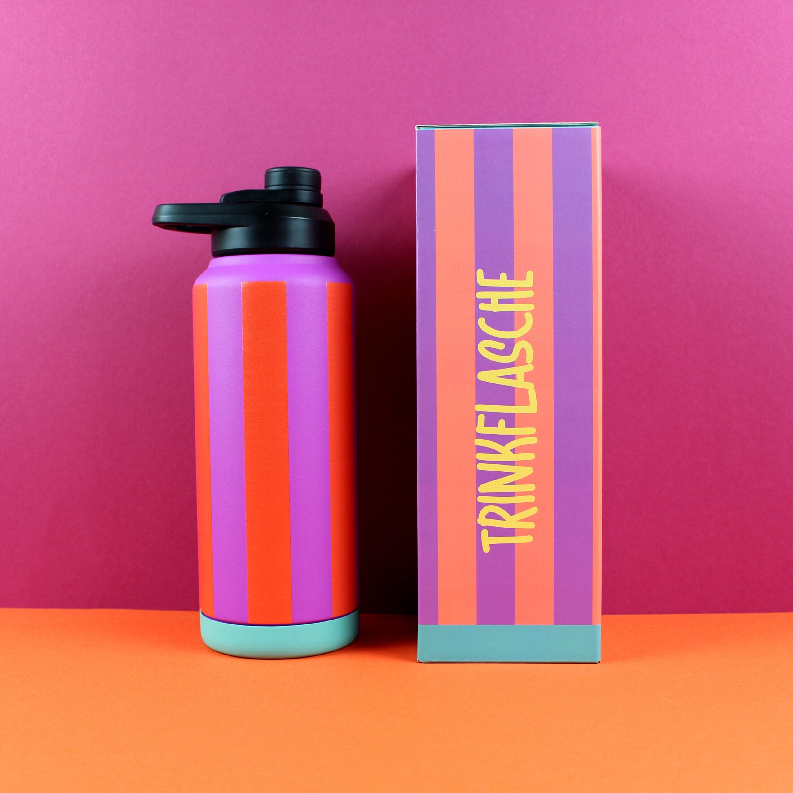 Trinkflasche 1000 ml "Stripes" Trinkflasche ava&yves