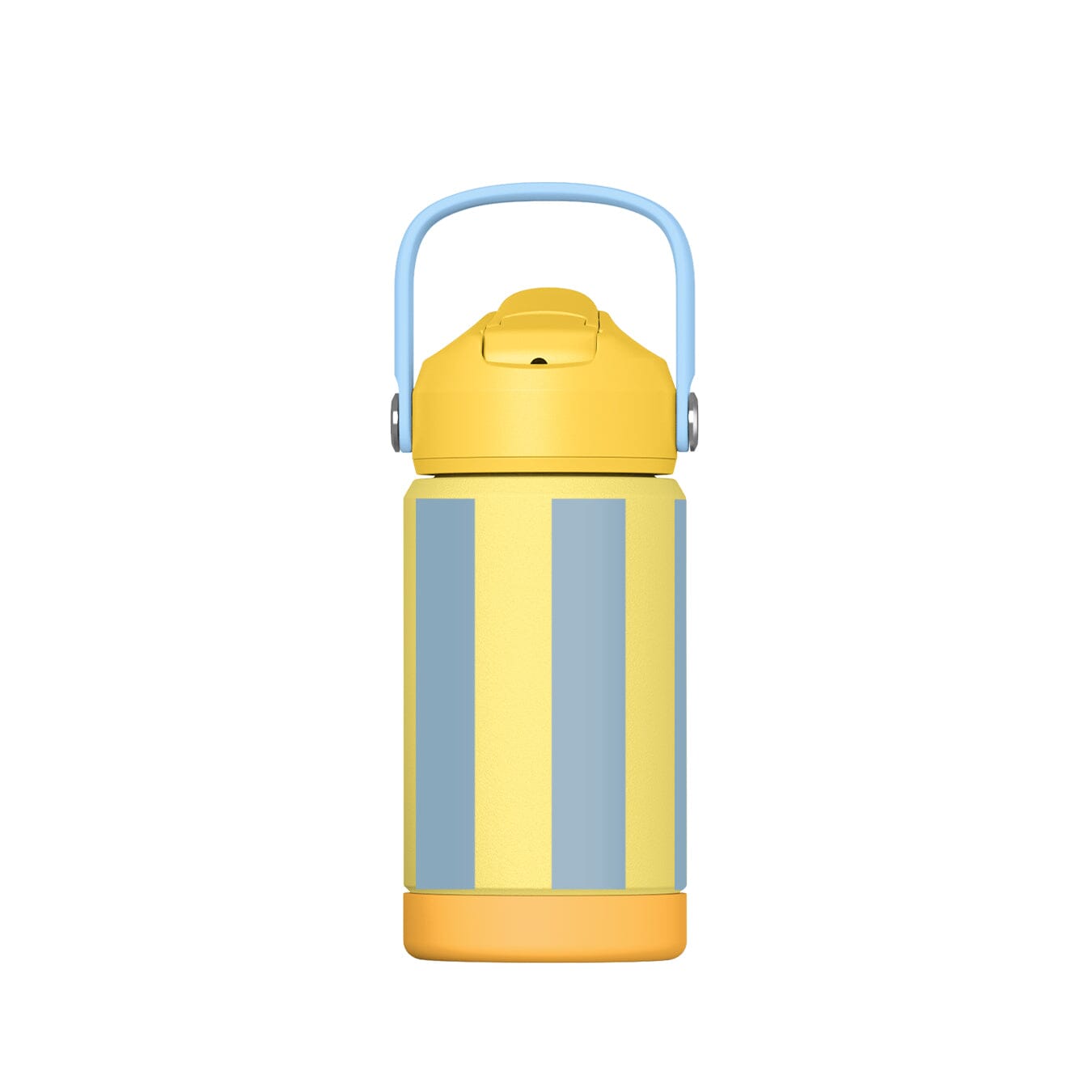 Trinkflasche "Stripes" Trinkflasche ava&yves Gelb/Hellblau