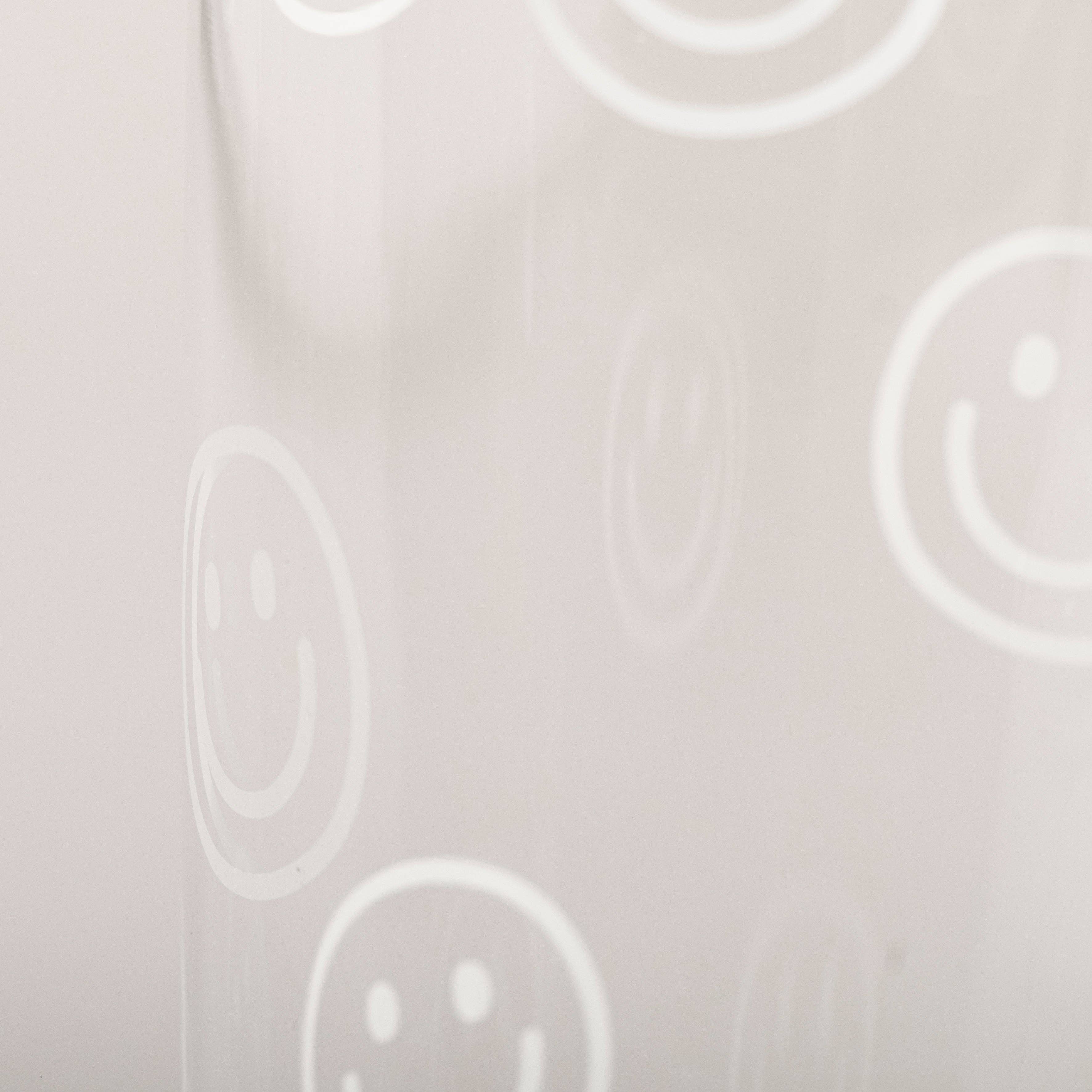 Trinkglas "Smileys weiß" Glas Eulenschnitt