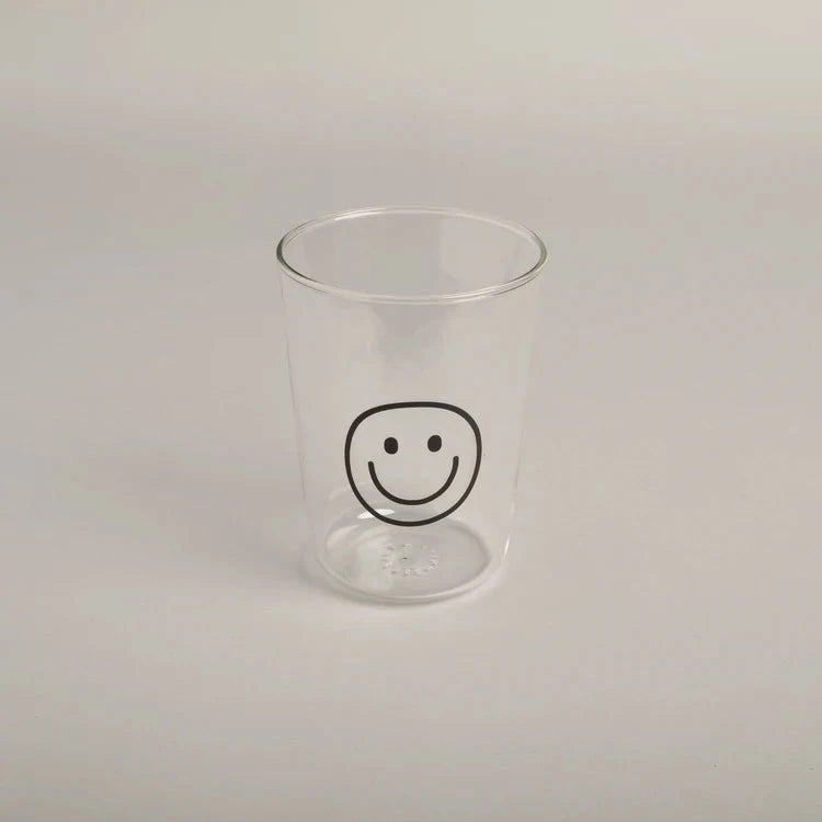 Trinkglas "Solo Smiley" Glas Eulenschnitt Schwarz