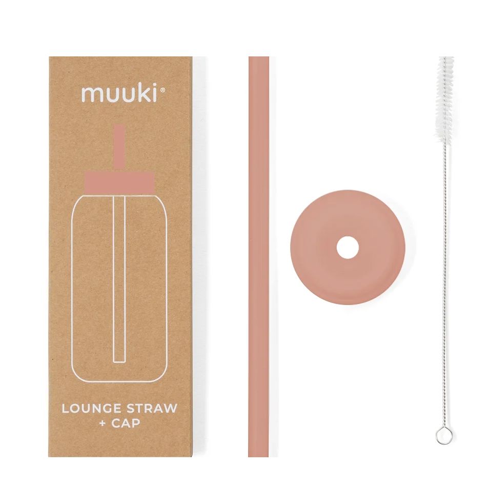 Trinkhalm für Muuki Daily Bottle "Lounge Straw & Cap" Trinkhalm muuki Canyon Clay
