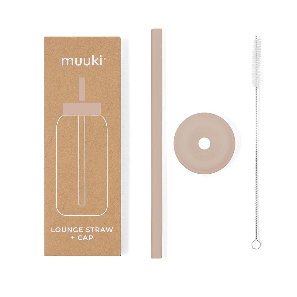 Trinkhalm für Muuki Daily Bottle "Lounge Straw & Cap" Trinkhalm muuki Desert Rose 