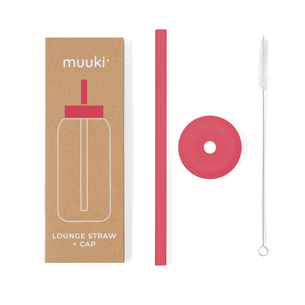 Trinkhalm für Muuki Daily Bottle "Lounge Straw & Cap" Trinkhalm muuki Watermelon