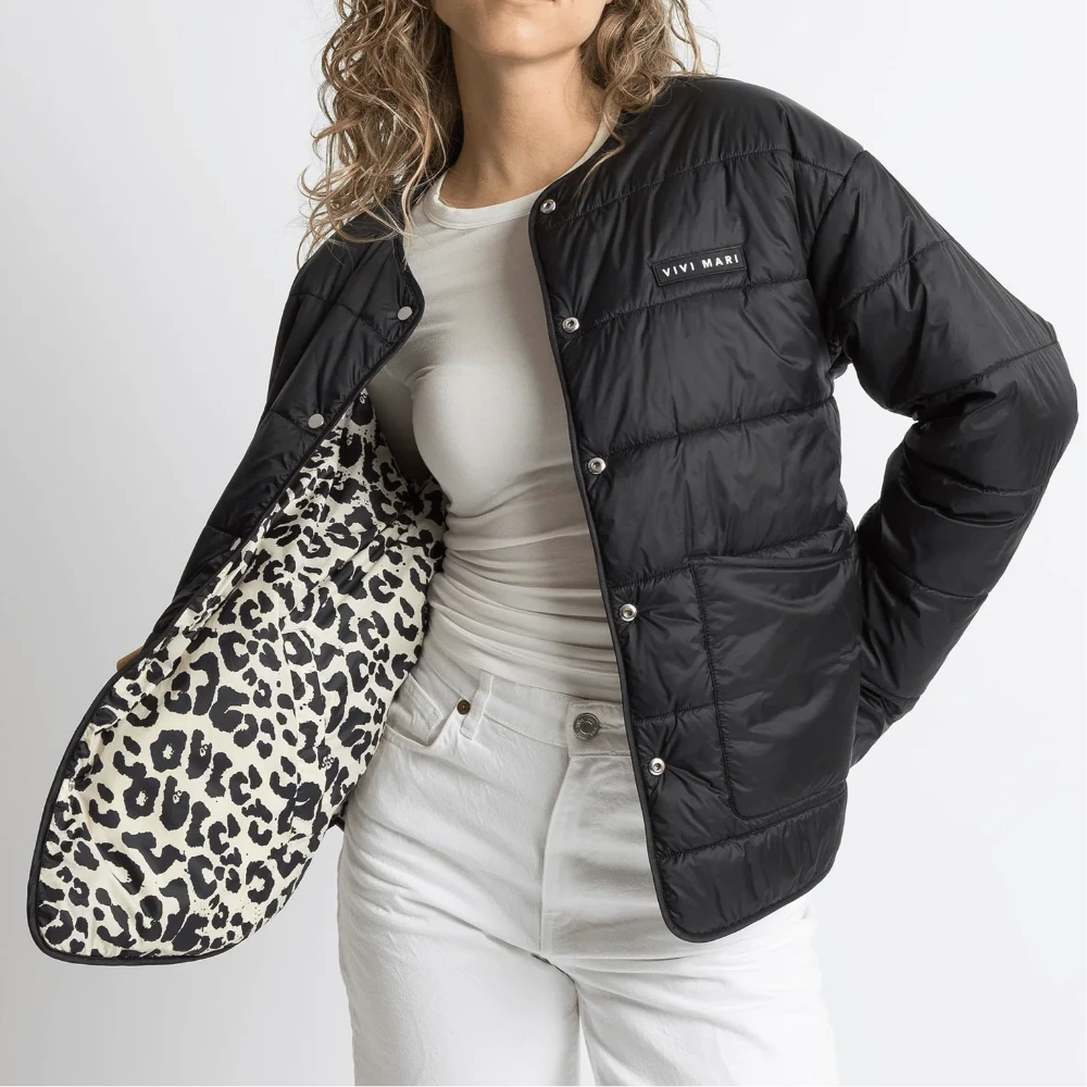 Ultra Light Puffer Jacket "Leo" Jacke Vivi Mari stone/leo stone-sand XS/S