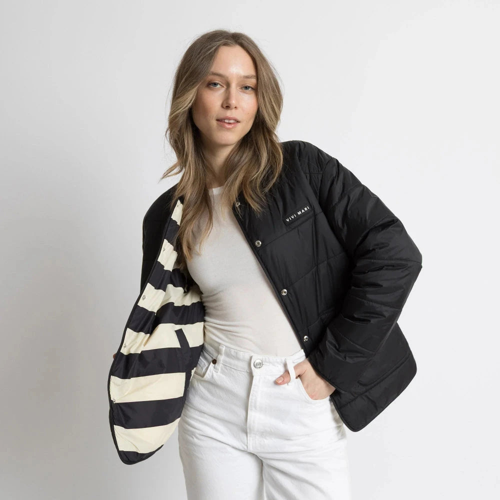 Ultra Light Puffer Jacket "Streifen" Jacke Vivi Mari
