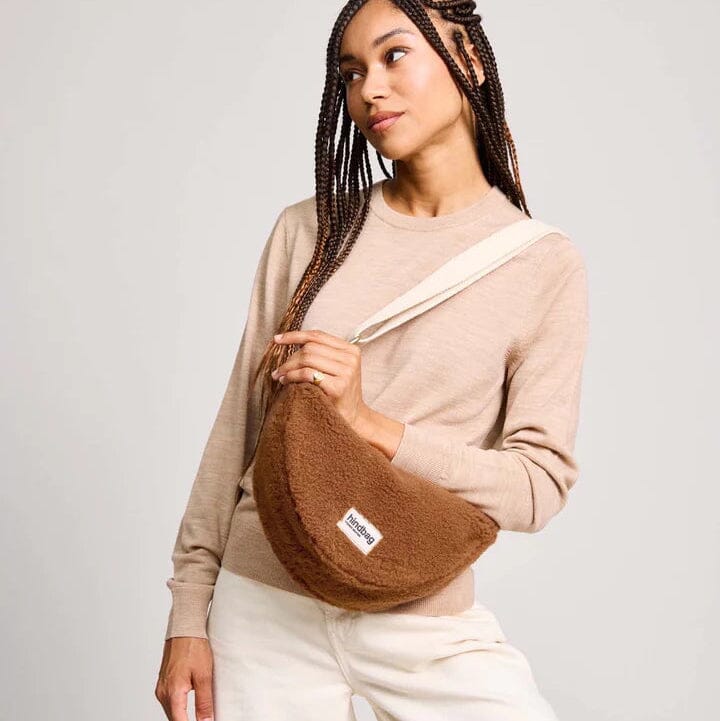 Umhängetasche "Andrea Teddy" Umhängetasche Hindbag Braun