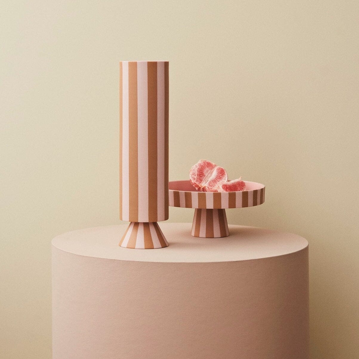 Vase Toppu High "Caramel/Rose" Vase OYOY living design