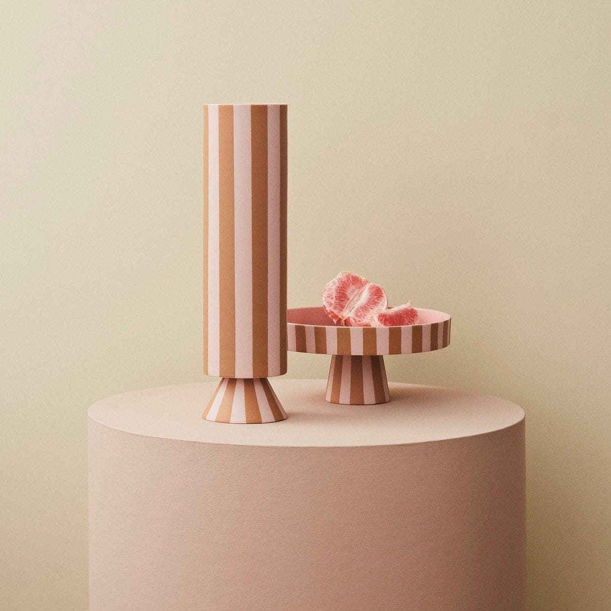 Vase Toppu High "Caramel/Rose" Vase OYOY living design 