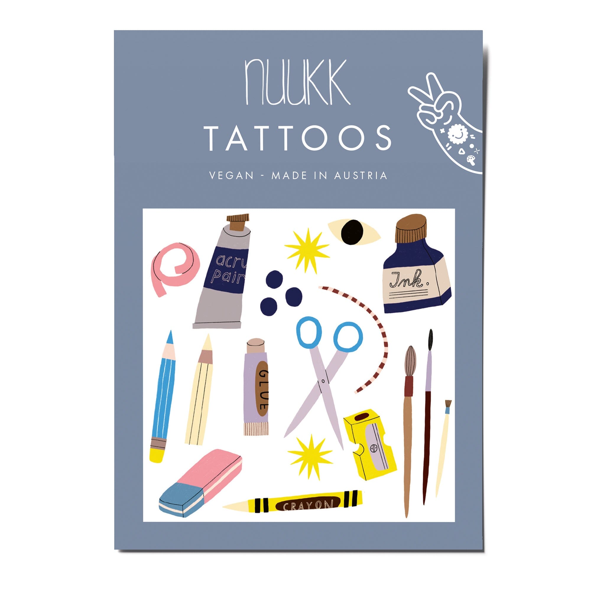 Vegane Bio Tattoos "Schule" Tattoo Nuukk