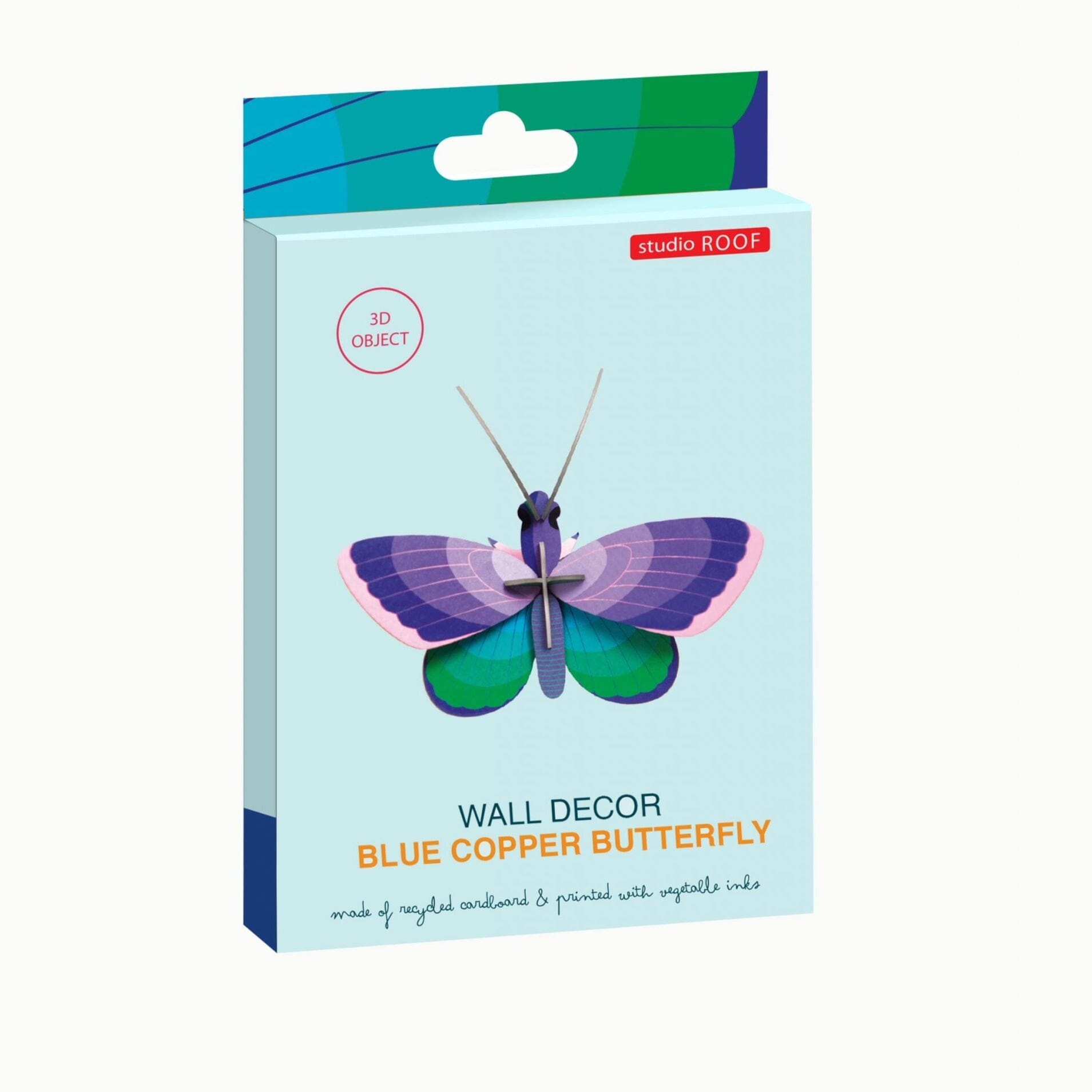 Wanddekoration "Blue Copper Butterfly" Wanddekoration Studio Roof