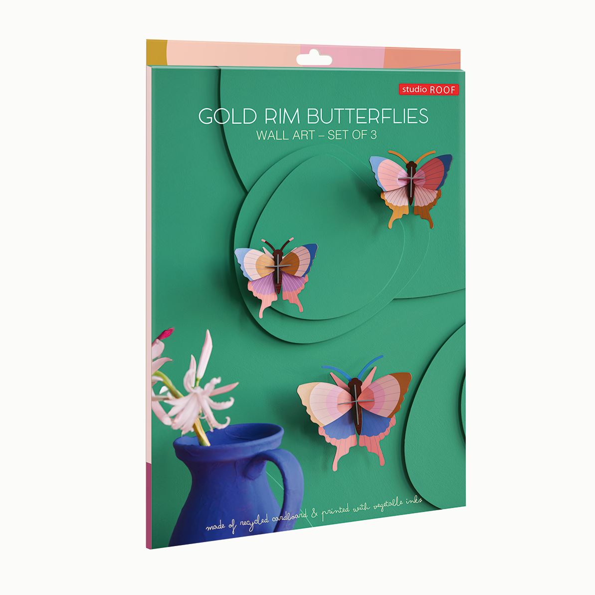 Wanddekoration "Set Gold Rim Butterflies" Wanddekoration Studio Roof