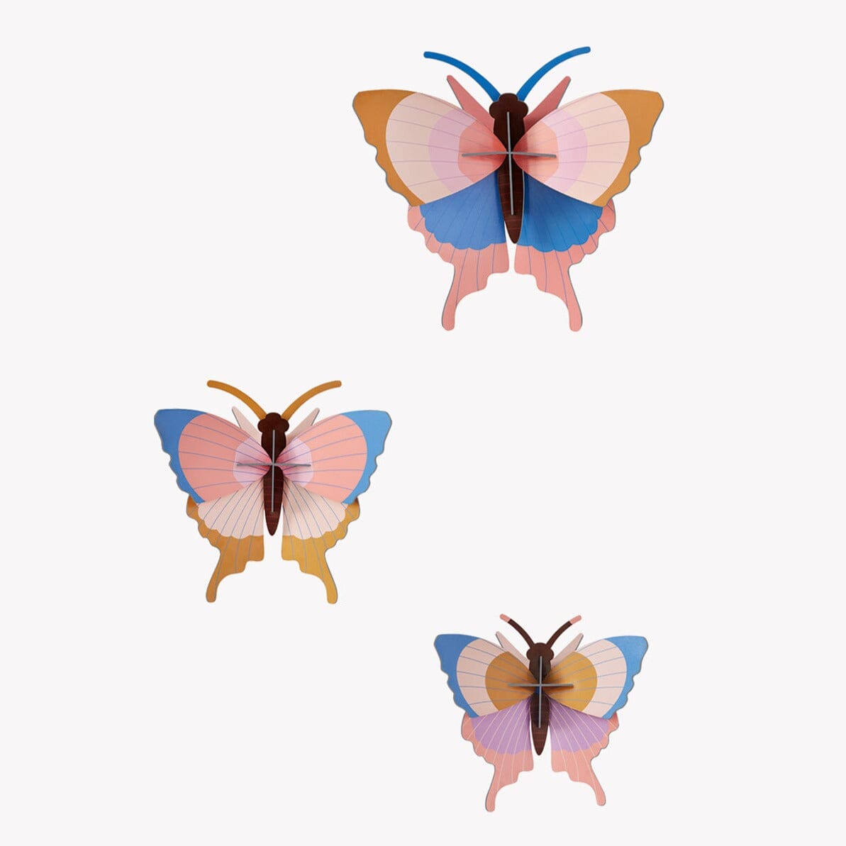 Wanddekoration "Set Gold Rim Butterflies" Wanddekoration Studio Roof