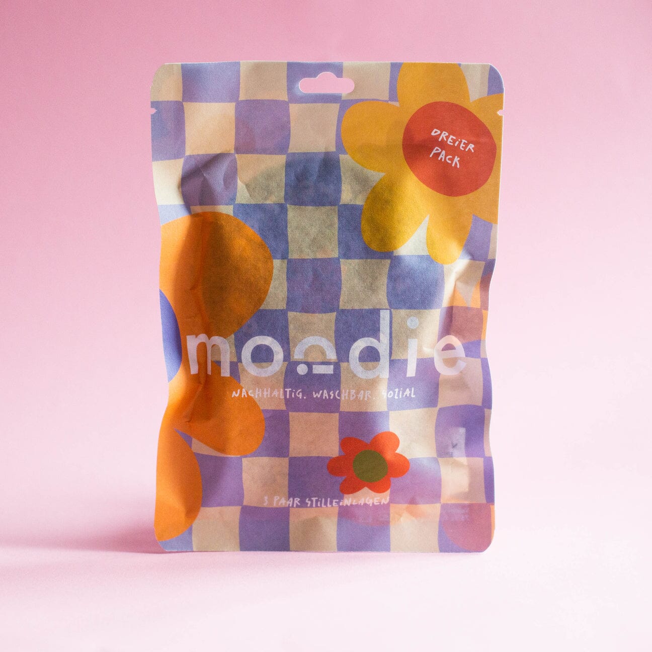 Waschbare Stilleinlagen 3er Pack "FLOWEREMPOWER" Stilleinlagen Moodie