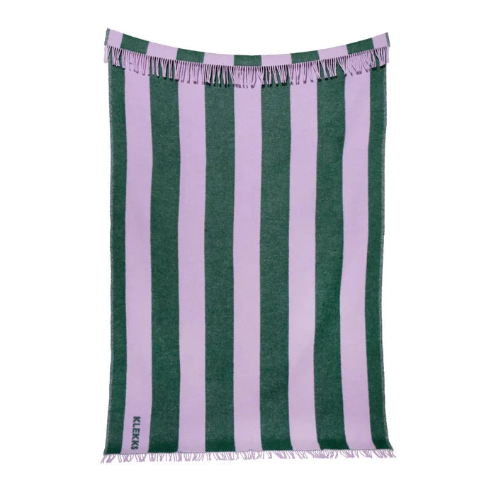 Wolldecke Streifen "No. 6" Decke Klekks