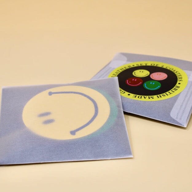 4er Set Untersetzer "Smiley" Untersetzer Ark Colour Design