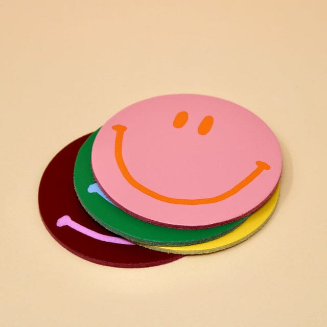 4er Set Untersetzer "Smiley" Untersetzer Ark Colour Design