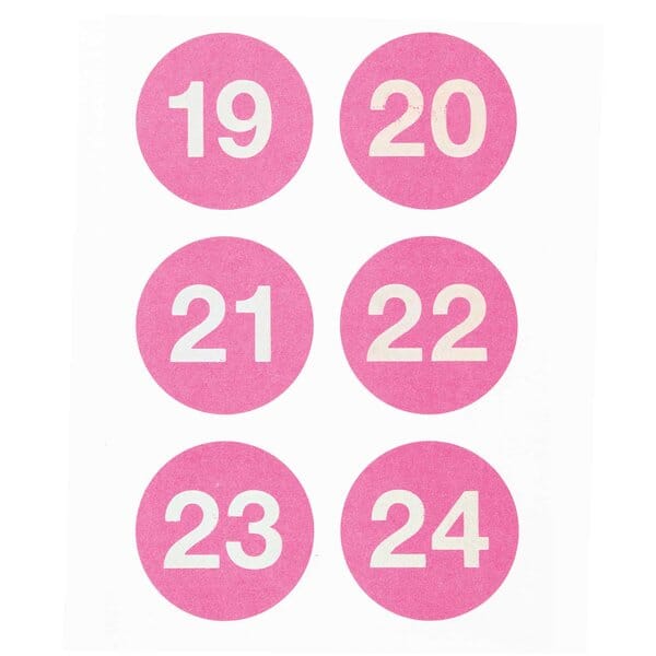 Adventskalendersticker "Pink" Sticker Rico Design