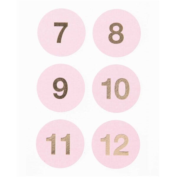 Adventskalendersticker "Rosa" Sticker Rico Design