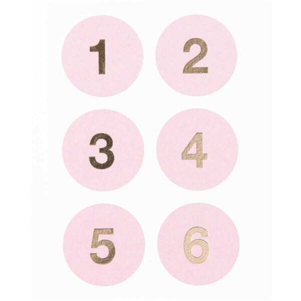Adventskalendersticker "Rosa" Sticker Rico Design