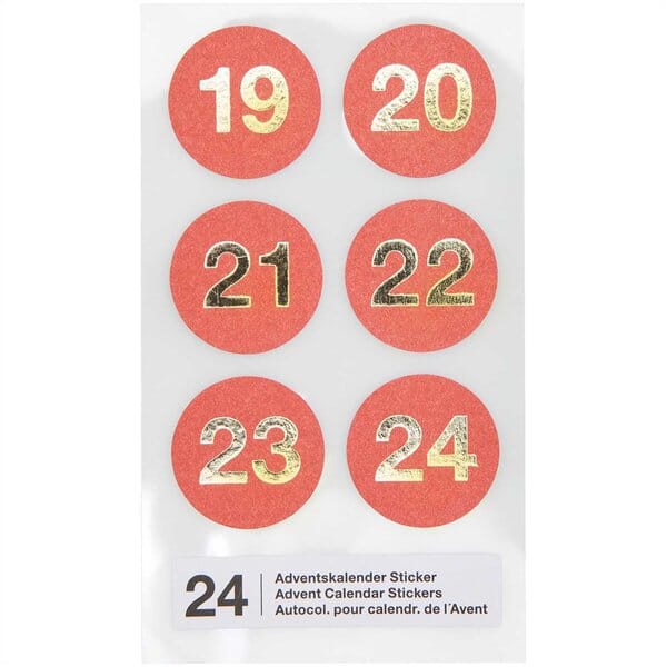 Adventskalendersticker "Rot" Sticker Rico Design
