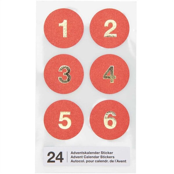 Adventskalendersticker "Rot" Sticker Rico Design