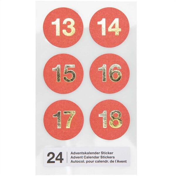 Adventskalendersticker "Rot" Sticker Rico Design