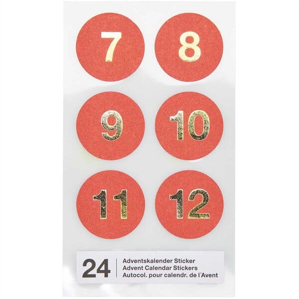 Adventskalendersticker "Rot" Sticker Rico Design