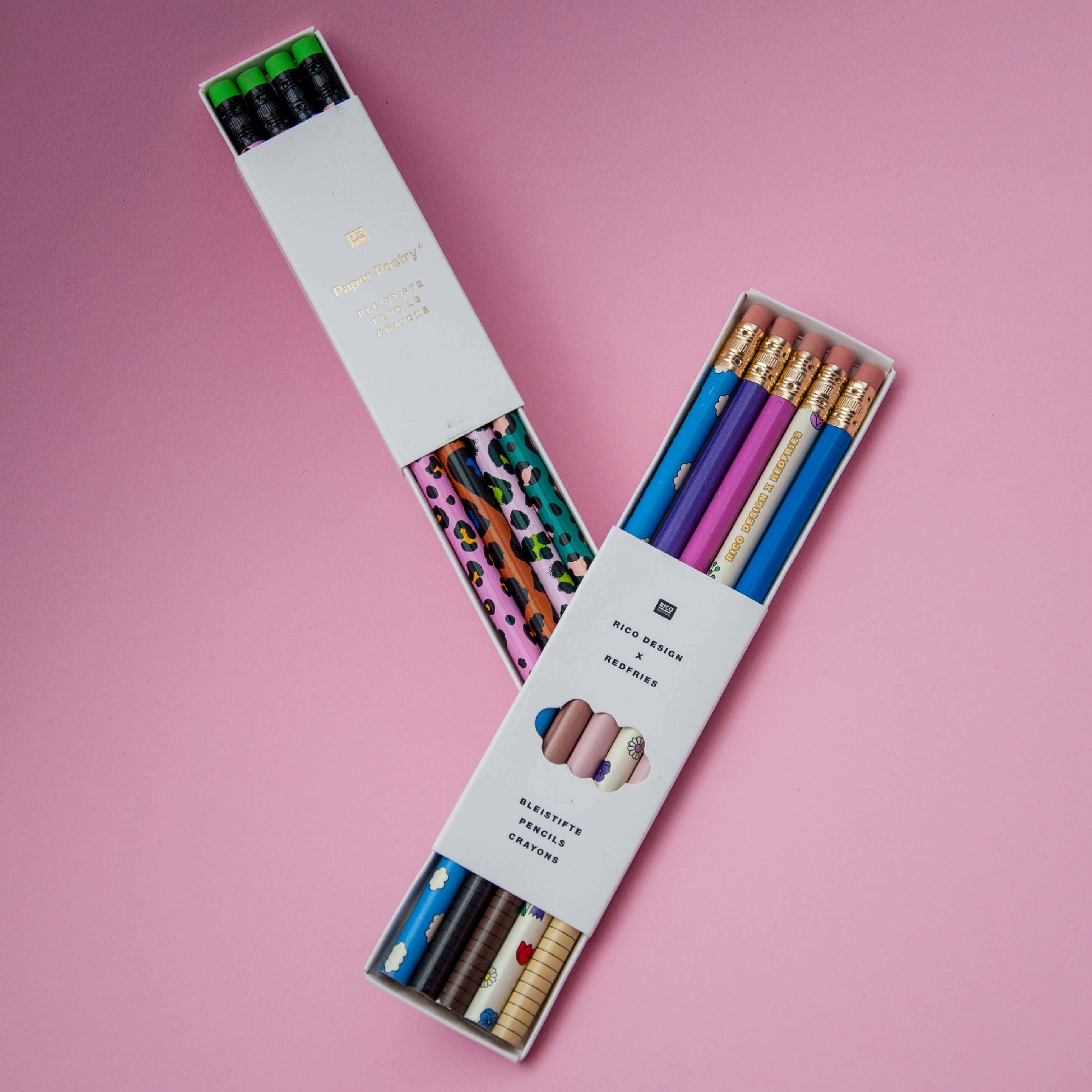 Bleistift Set "Kunterbunt" Rico Design X Red Fries