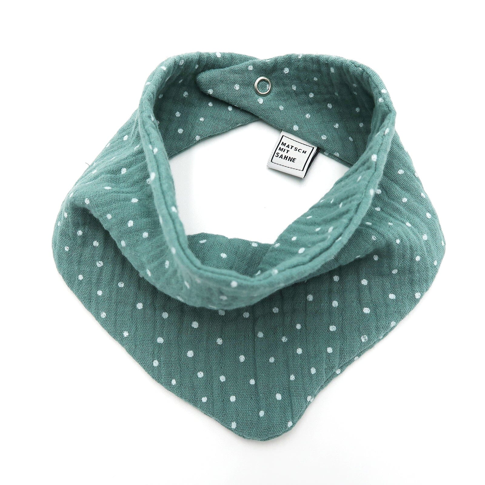 Dreieckstuch Baby Dreieckstuch Baby Matsch mit Sahne Jade getupft