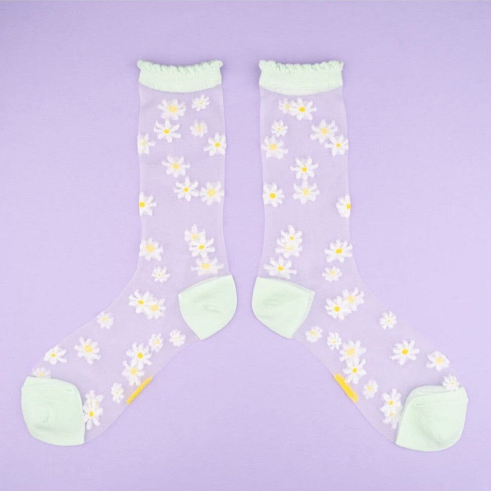 Durchsichtige Socken "Gänseblümchen" Socken Coucou Suzette