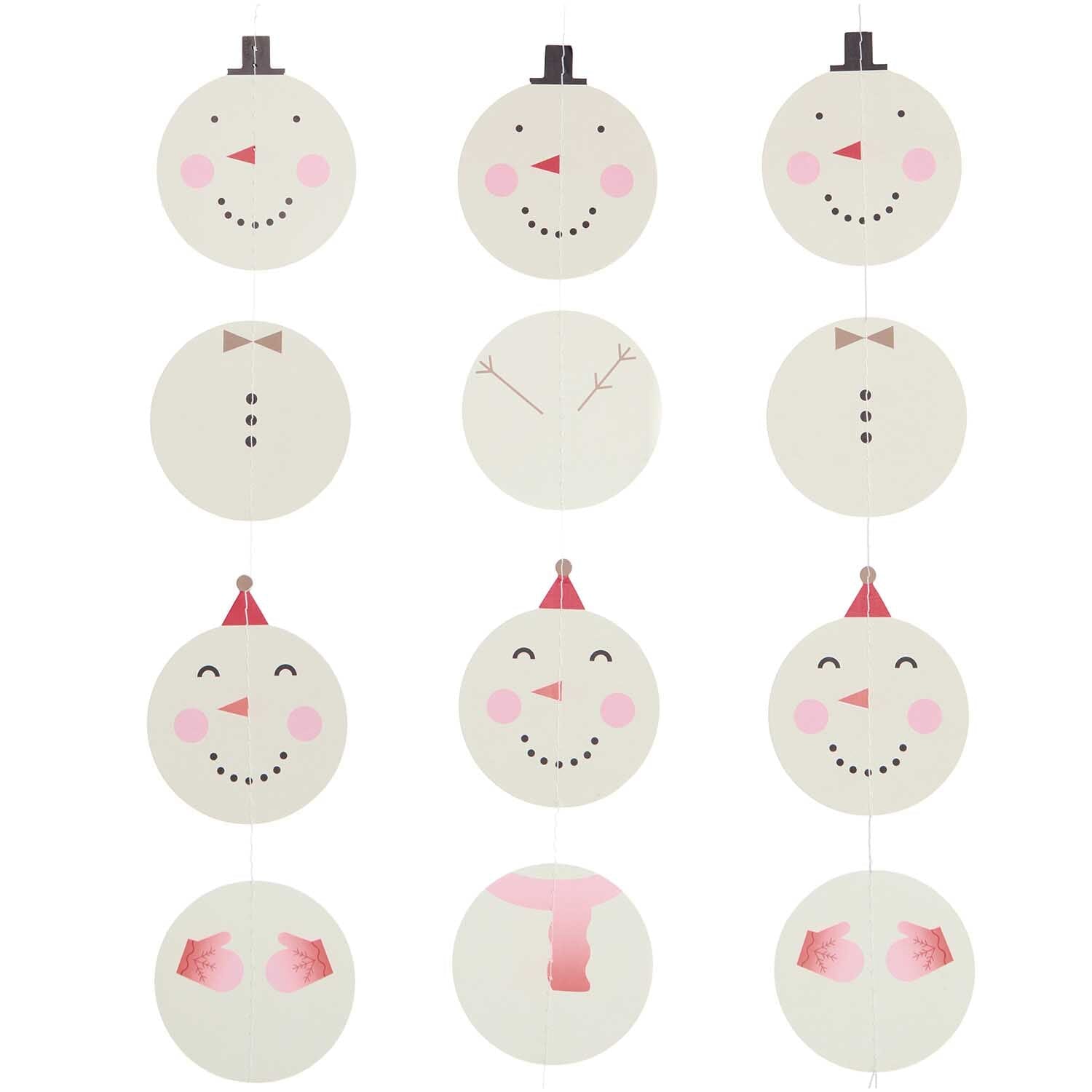 Girlande "Schneemann" Girlande Rico Design