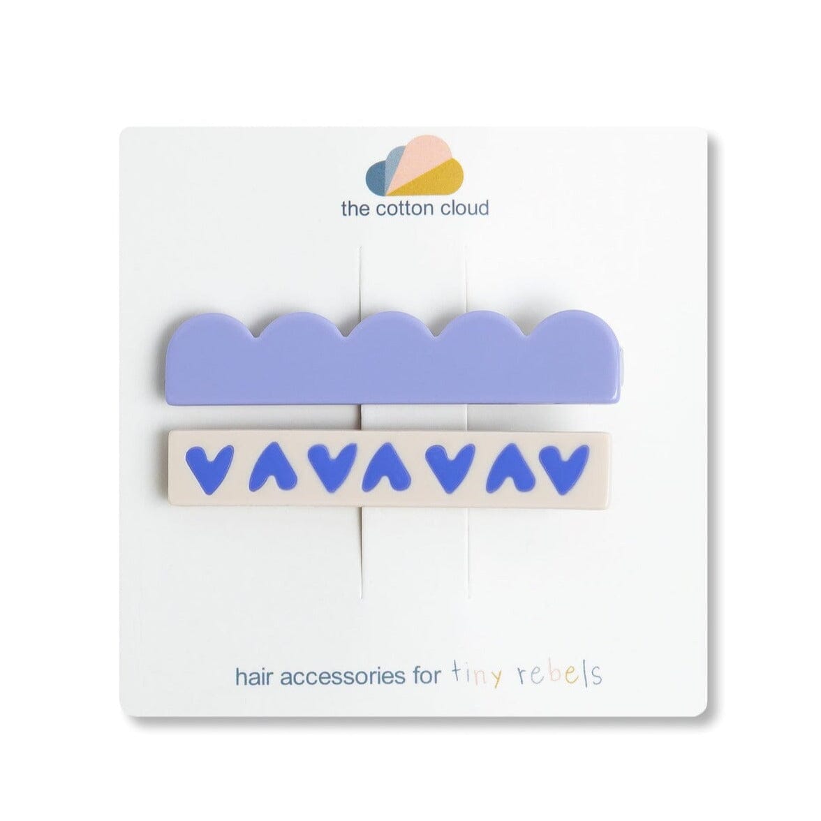 Haarclip 2er Set "Maxi Lila" Haaraccessoires the cotton cloud