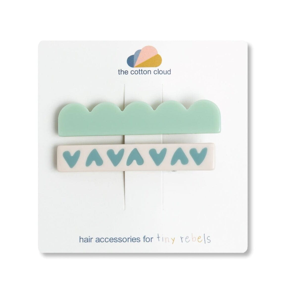 Haarclip 2er Set "Maxi Mint" Haaraccessoires the cotton cloud