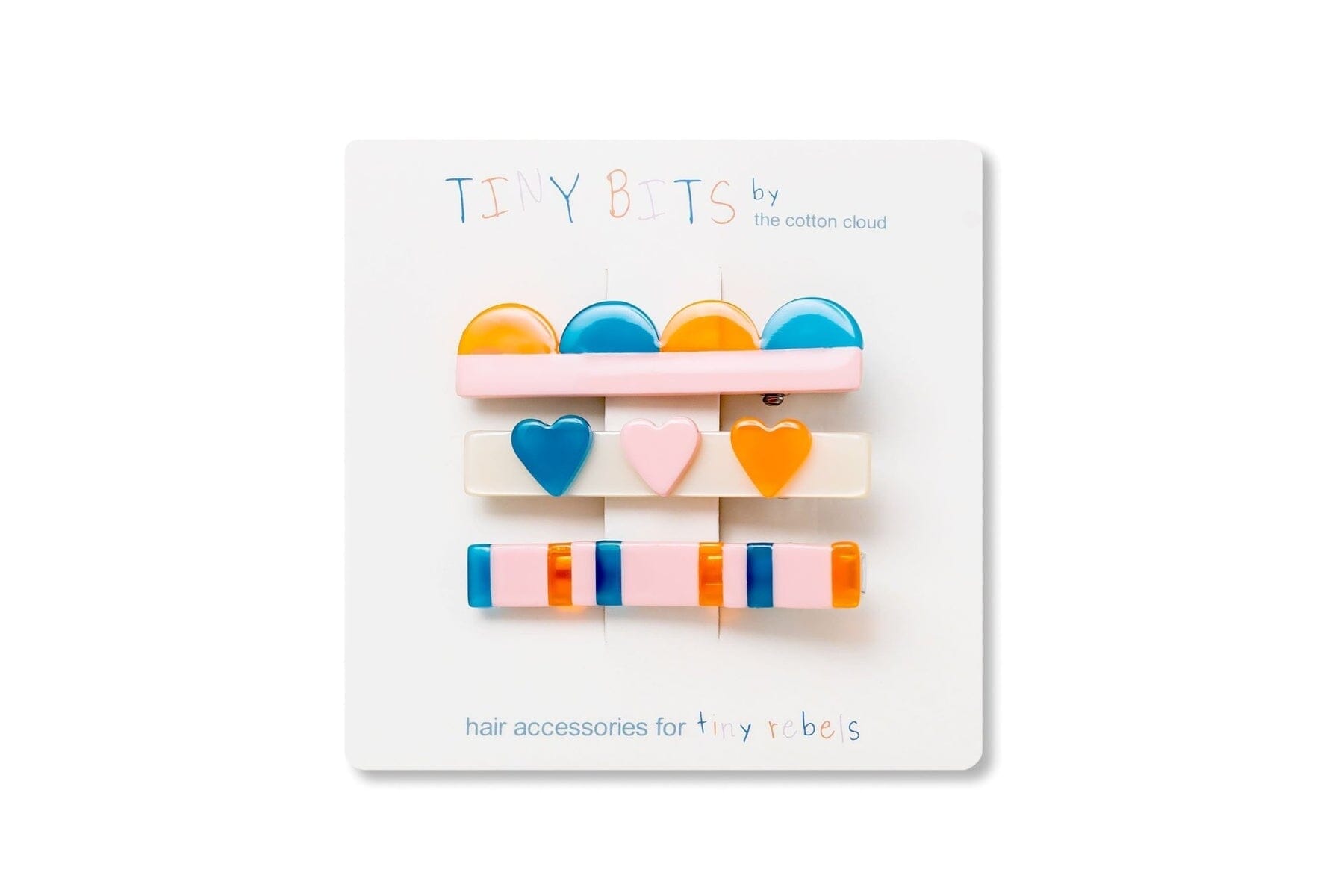 Haarclip 3er Set "Retro Neon" Haaraccessoires the cotton cloud