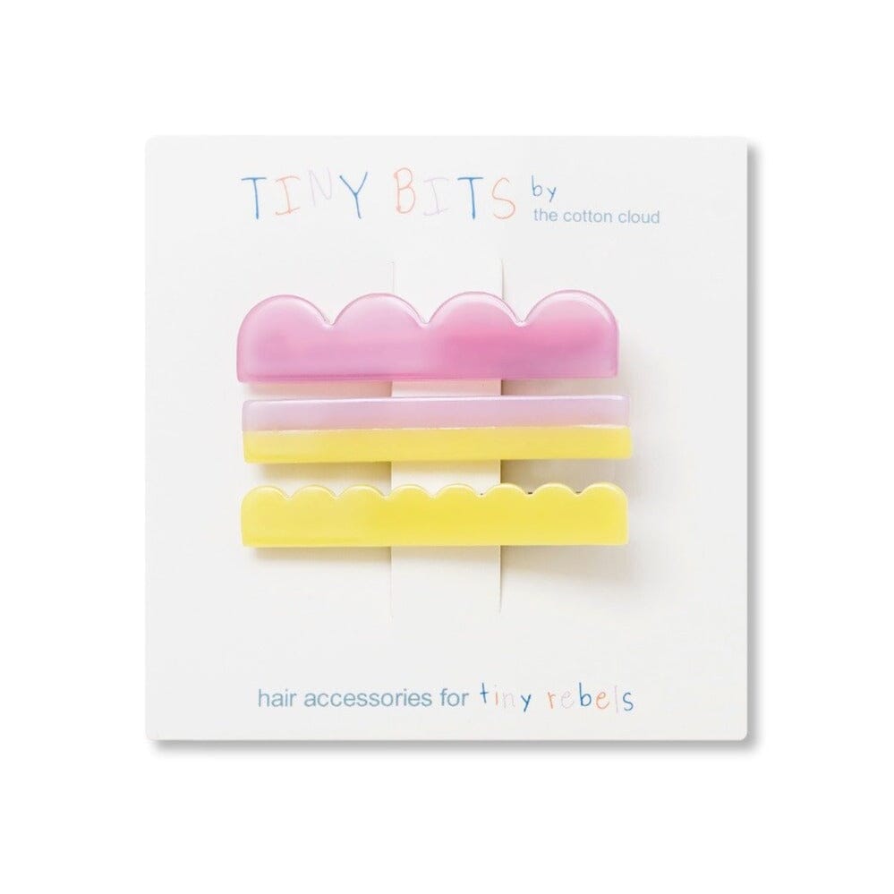 Haarclip 3er Set "Waves Fluor" Haaraccessoires the cotton cloud