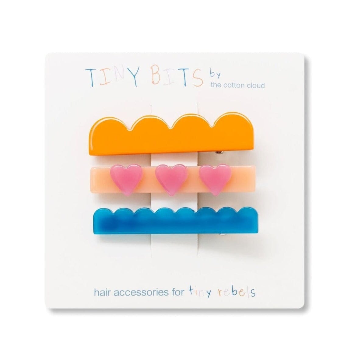 Haarclip 3er Set "Waves Heart" Haaraccessoires the cotton cloud