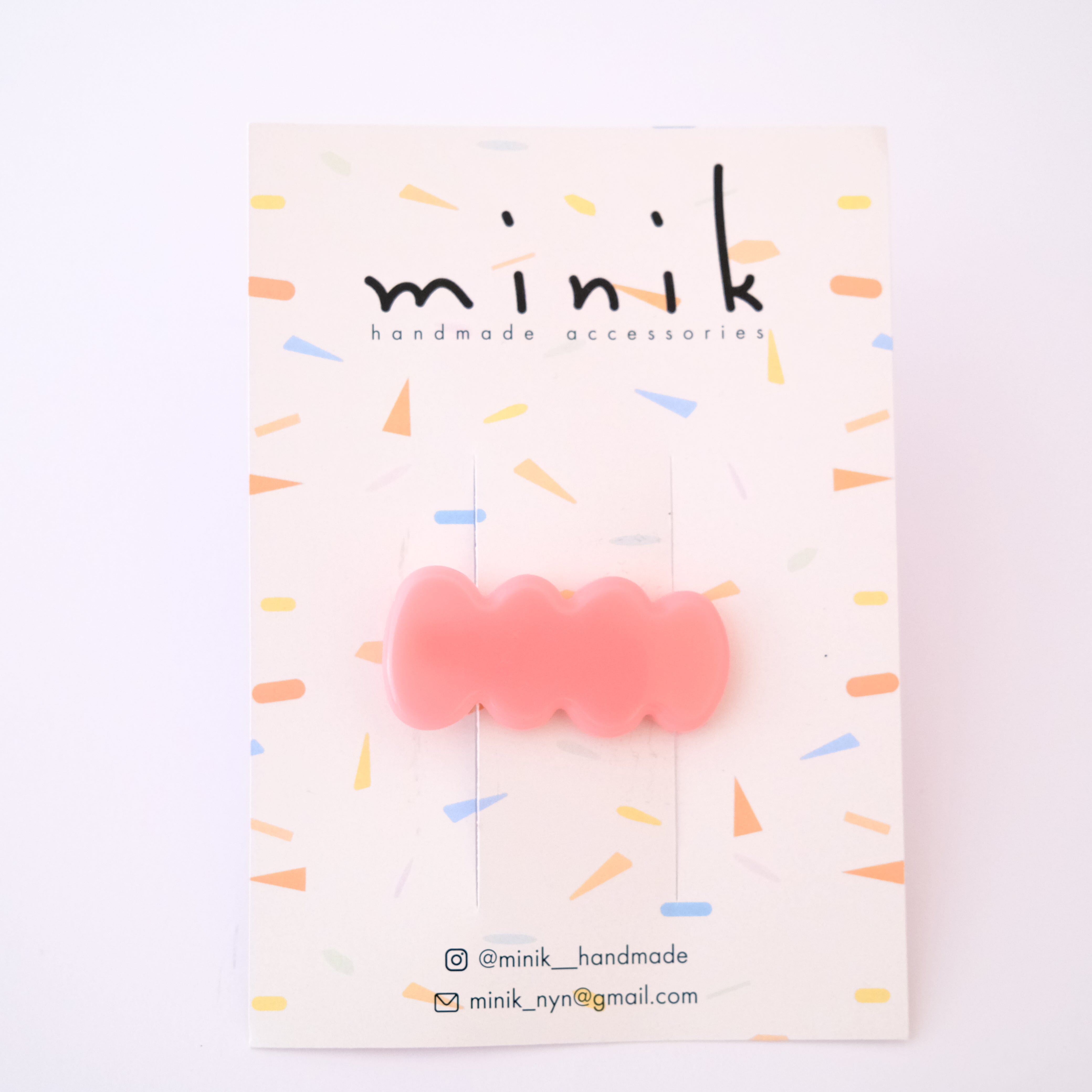 Haarclip Midi "Bubble" Haaraccessoires Minik Pink 