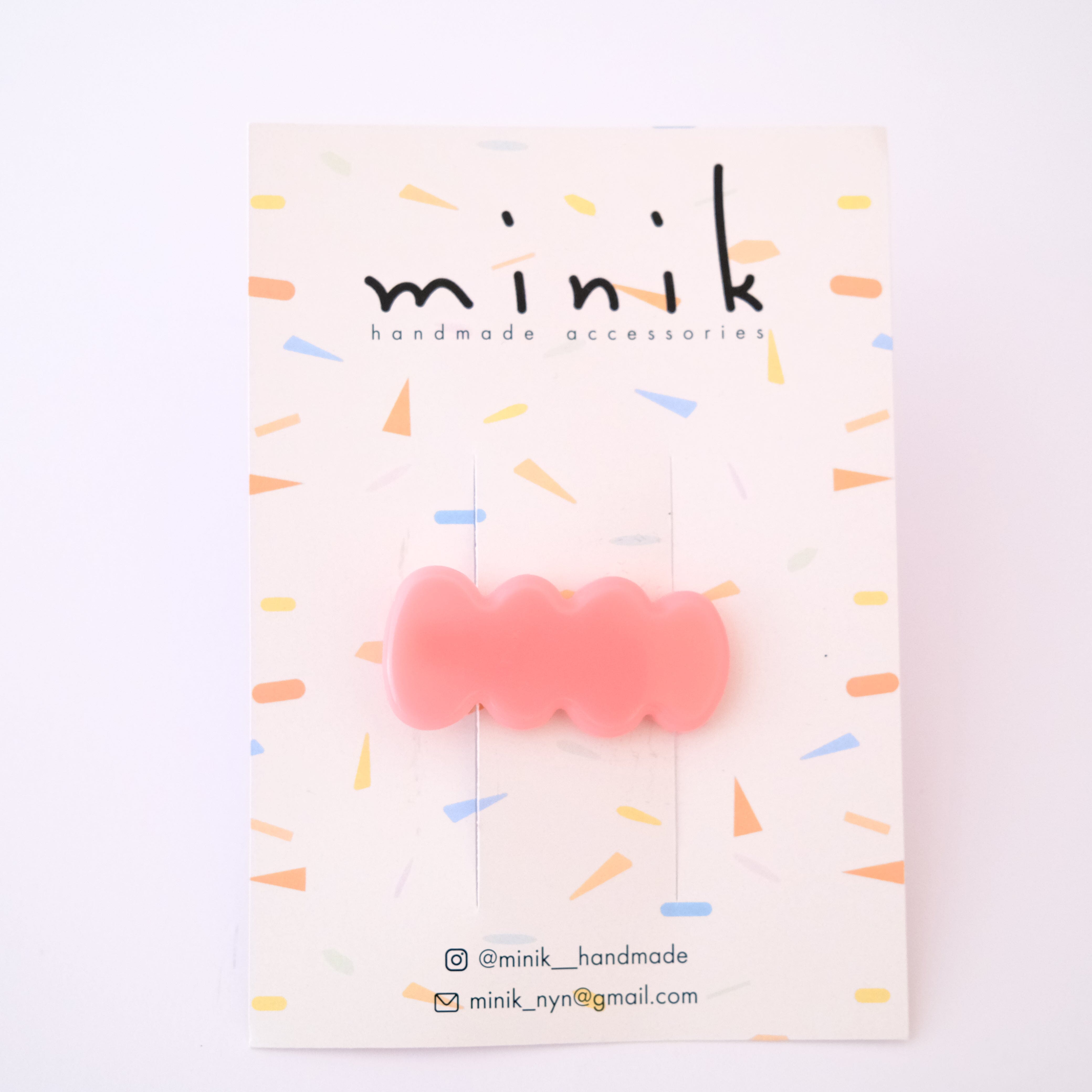 Haarclip Midi "Bubble" Haaraccessoires Minik Pink