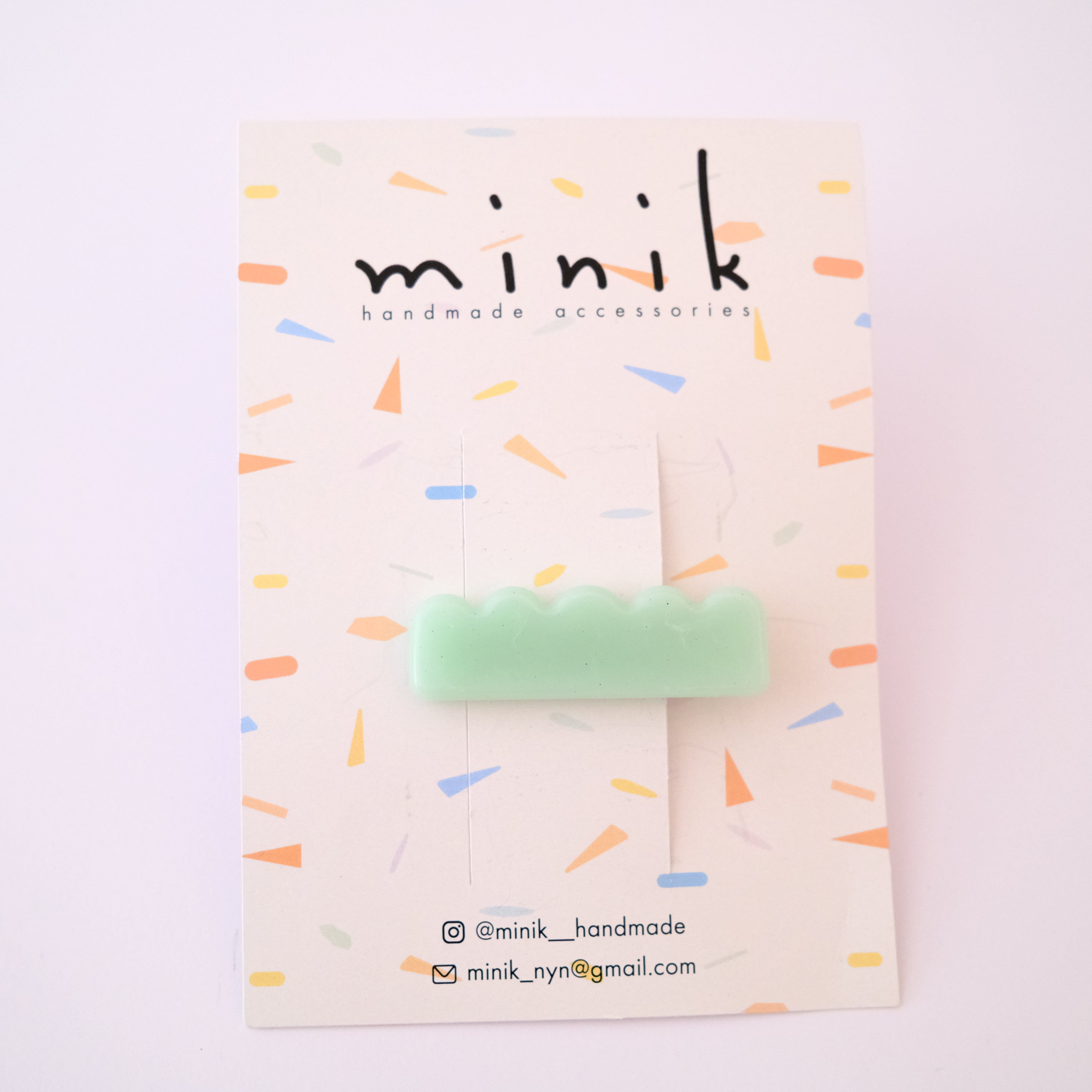 Haarclip Midi "Wave" Haaraccessoires Minik Mint 
