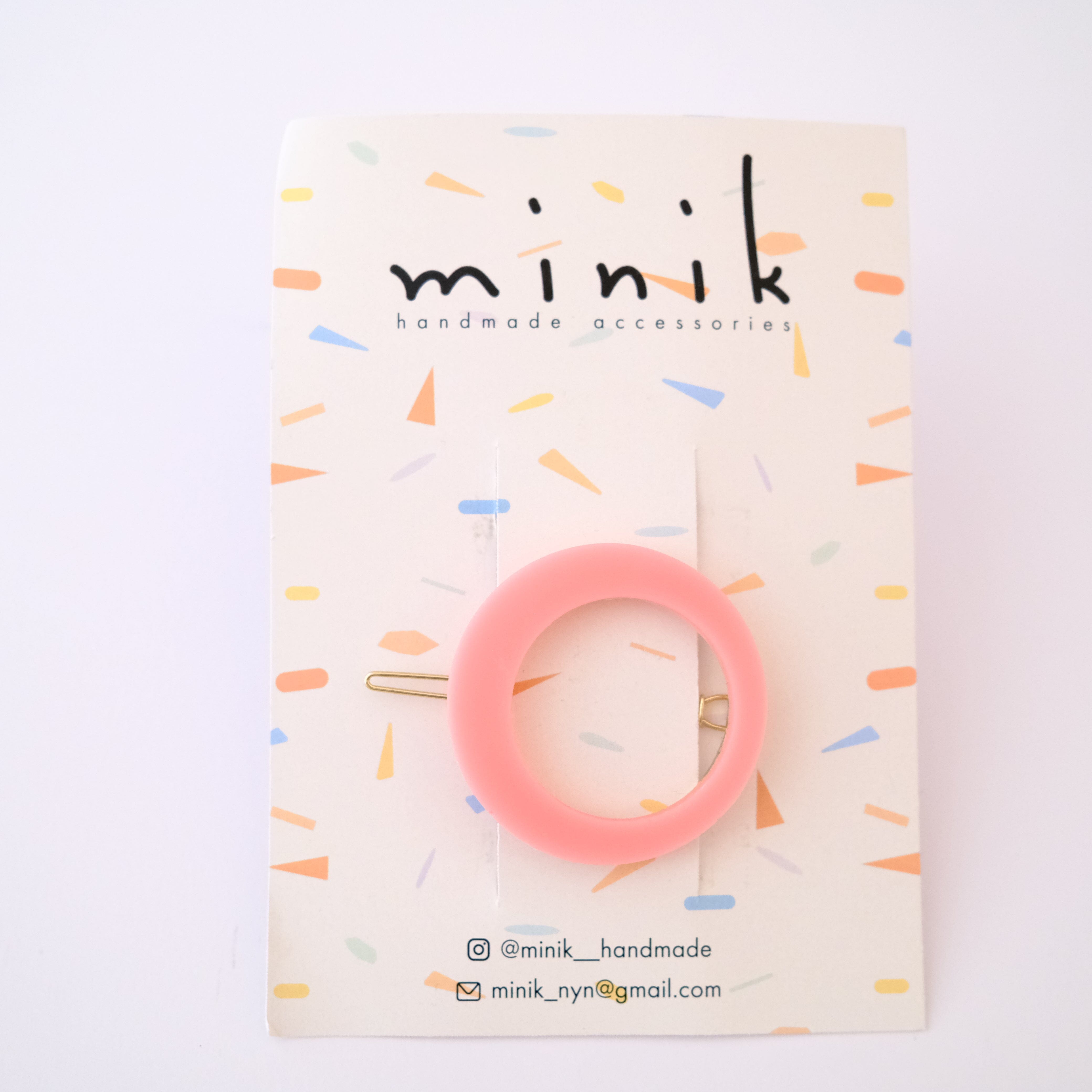Haarklammer "Ring" Haaraccessoires Minik Pink 