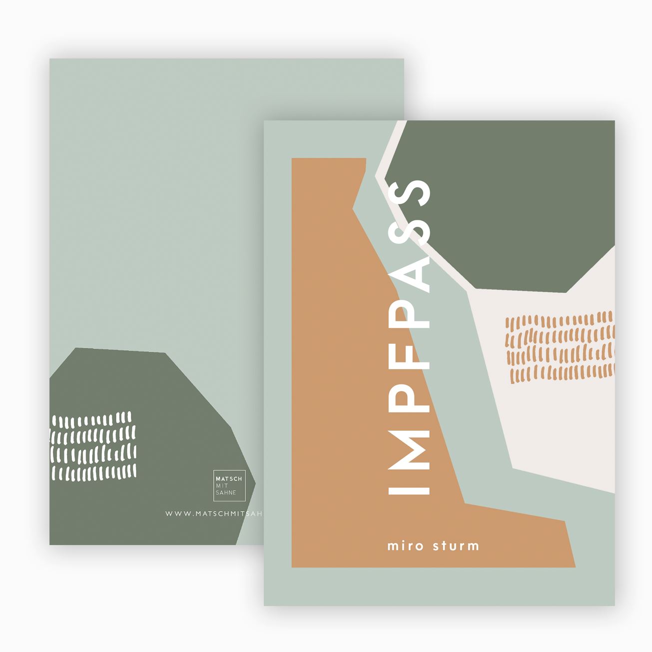 Impfpasshülle (personalisierbar) ALT Impfpasshülle Matsch mit Sahne Shapes Mint