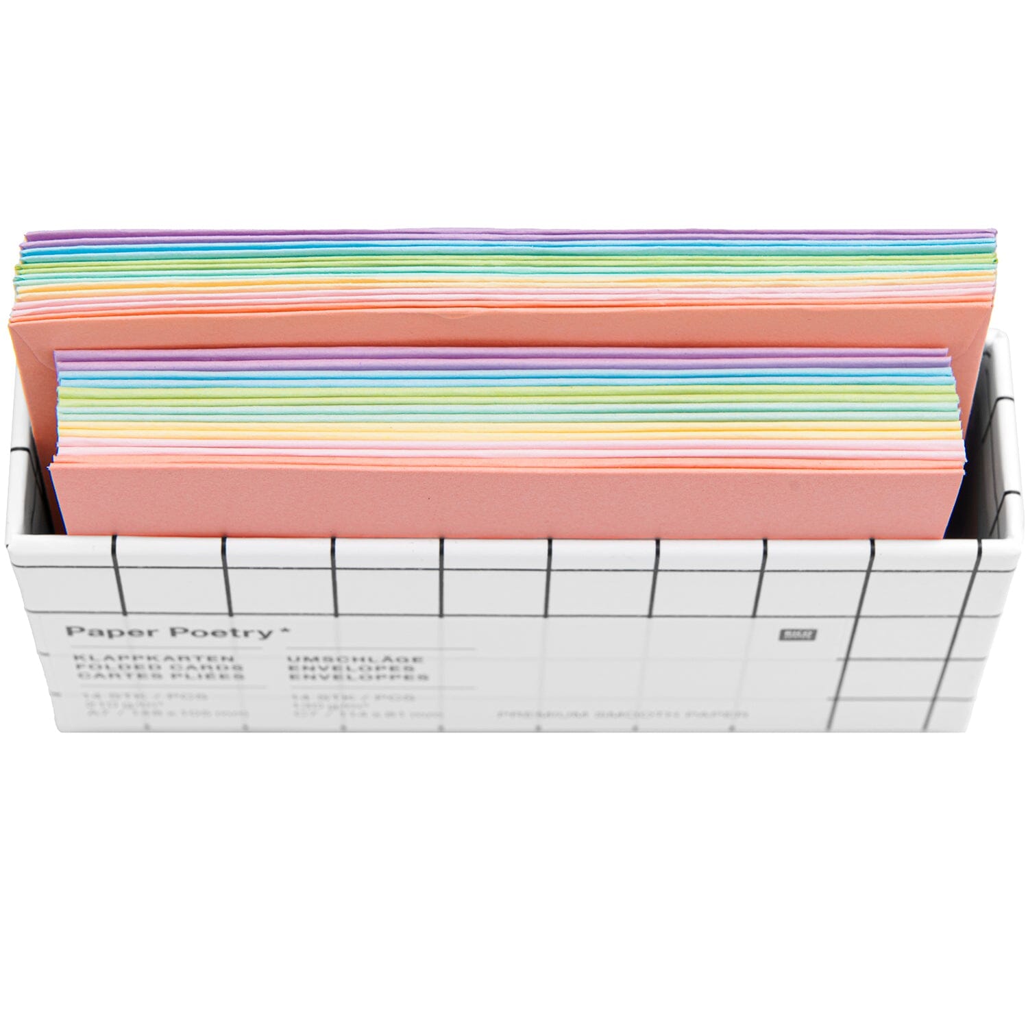 Karten Set "Regenbogen pastell" Klappkarte Rico Design