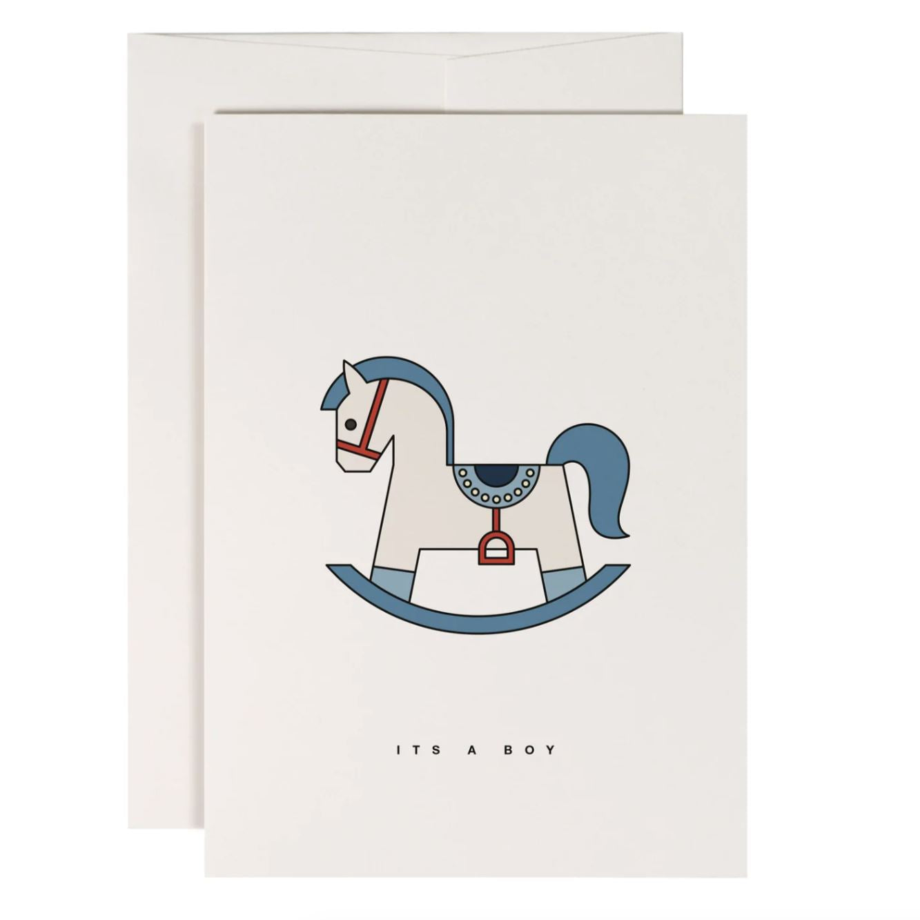 Klappkarte "Blue Rockinghorse" Klappkarte Red Fries