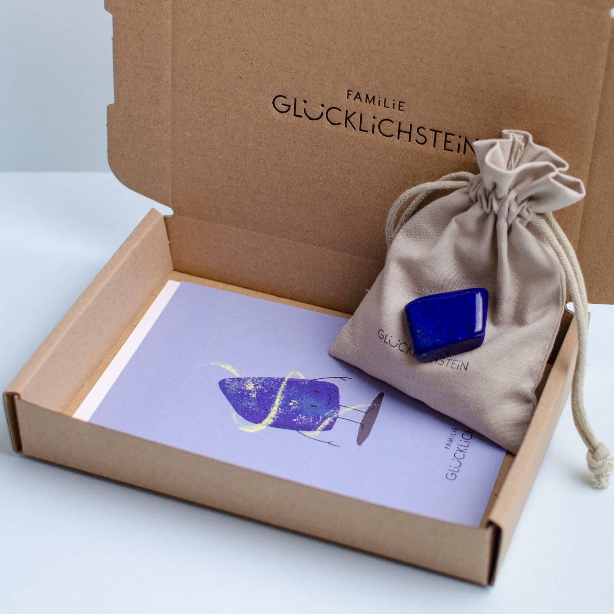 Lapislazuli (Selbstbewusstsein, Ehrlichkeit und Kommunikation) Heilsteine Familie Glücklichstein