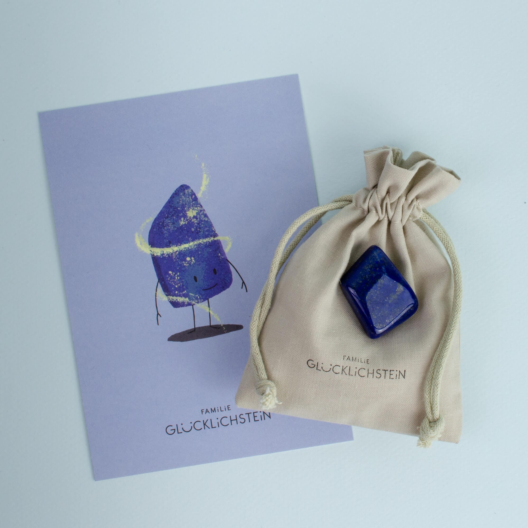 Lapislazuli (Selbstbewusstsein, Ehrlichkeit und Kommunikation) Heilsteine Familie Glücklichstein