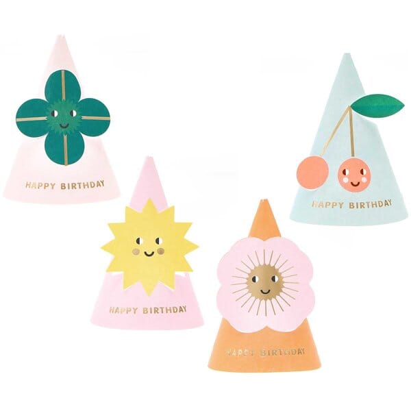 Mini Partyhüte "Happy Birthday" Rico Design