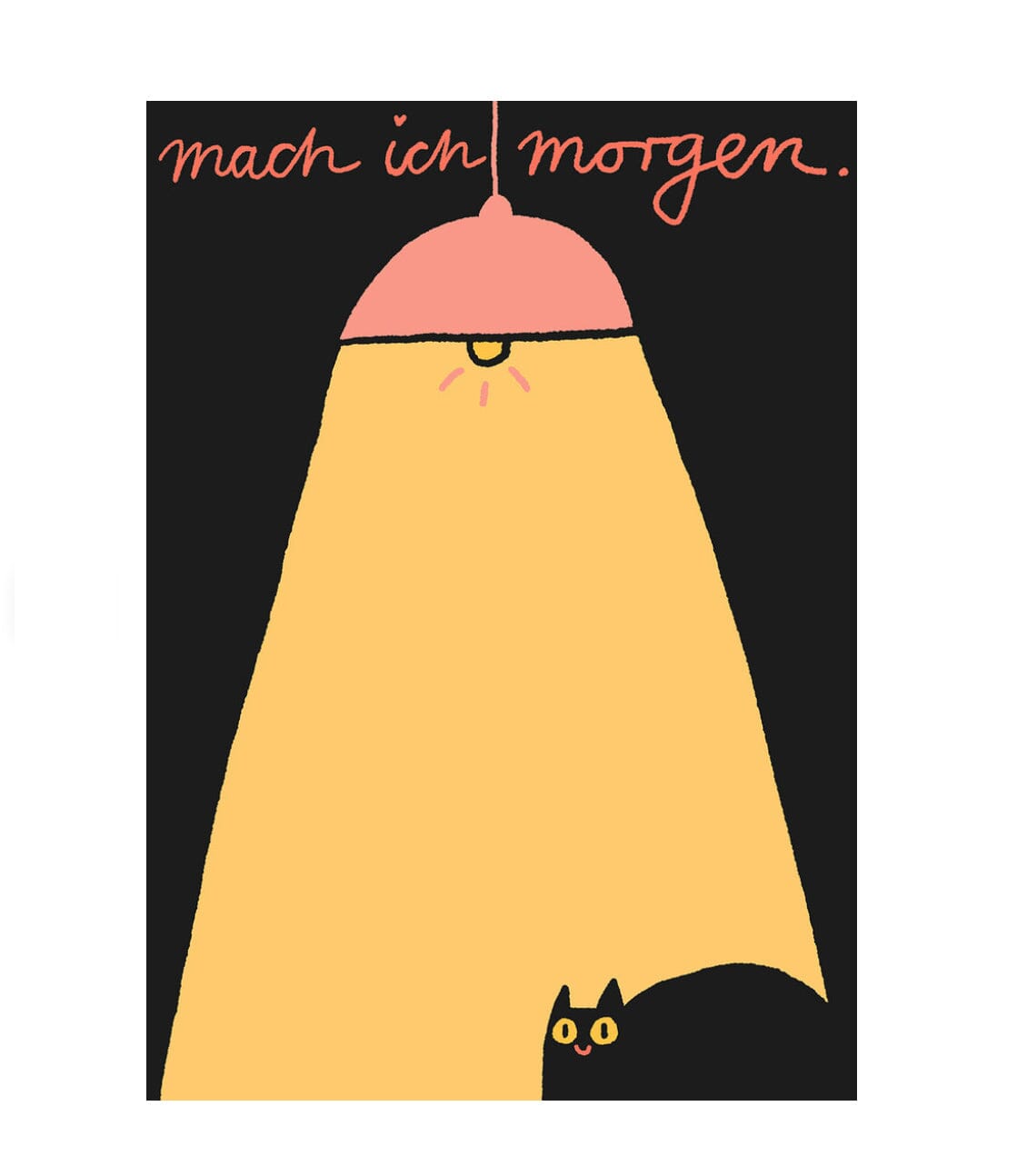 Notizblock "Mach ich morgen" Notizblock Slinga Illustration 