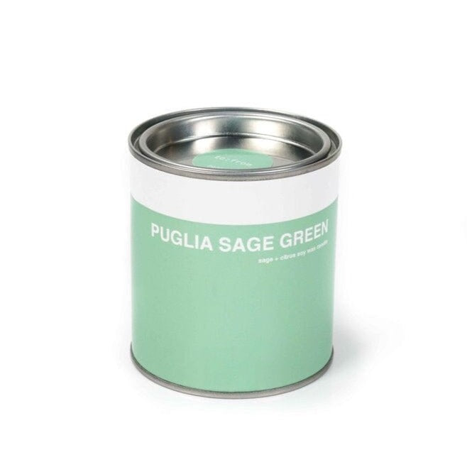 Paint Candles Kerze to:from Puglia green 
