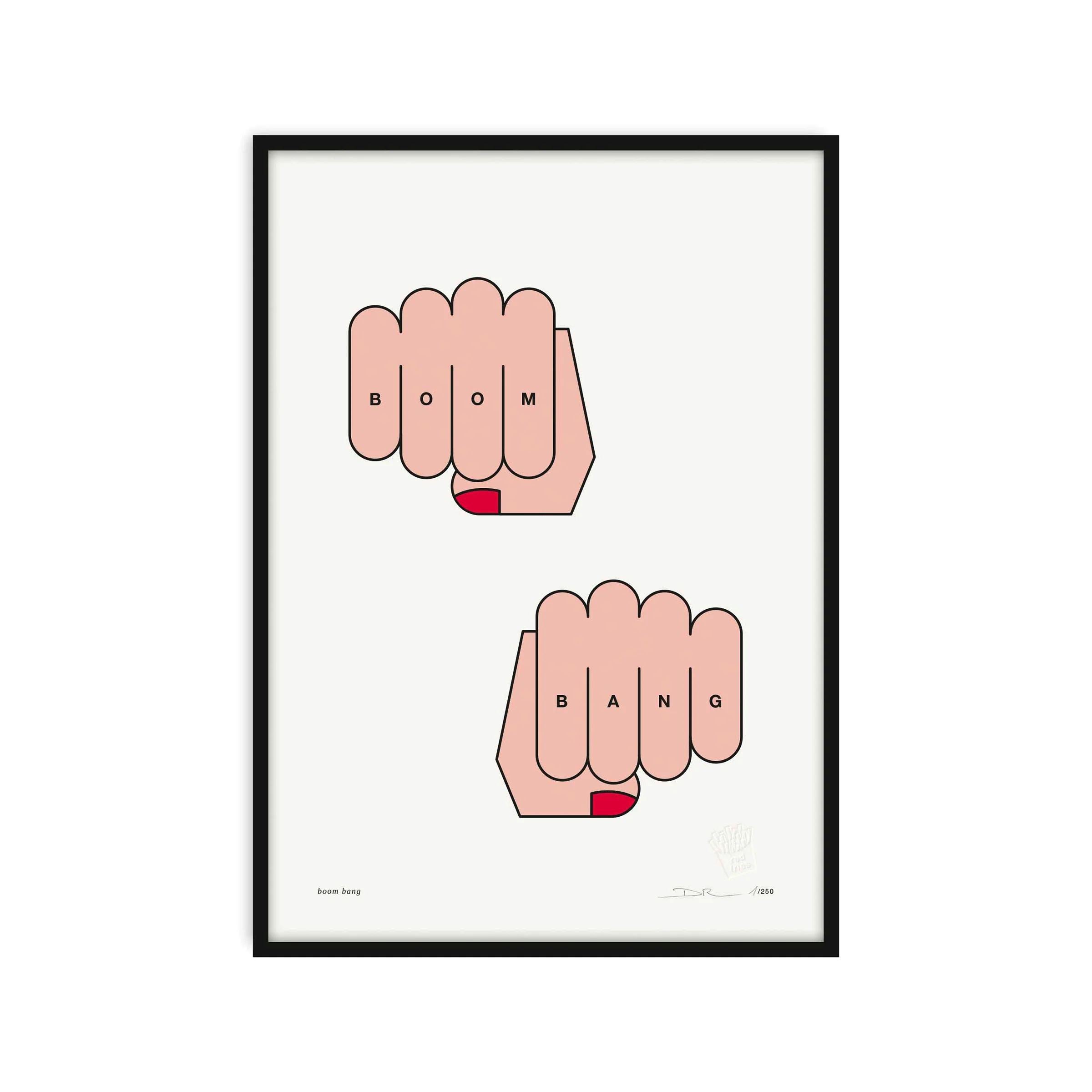 Poster "boom bang" A3 Poster Red Fries
