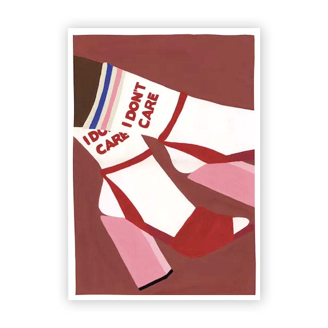 Poster "I Don't Care" 30x40cm Poster Taxi Brousse